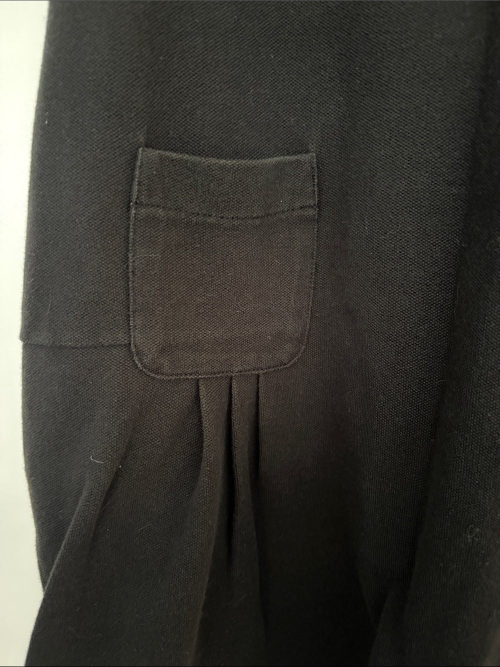 Lacoste pique Black Sleeveless Polo Dress size 38 (4-6) - Picture 3 of 4